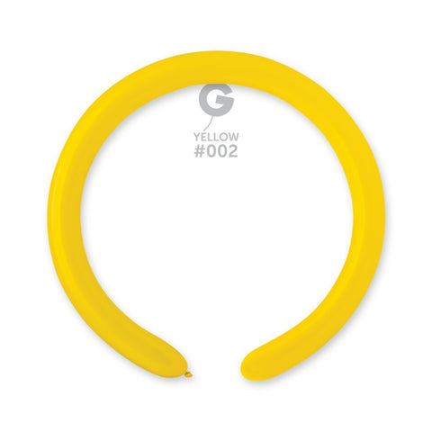  4in Modelling Yellow Latex Balloons