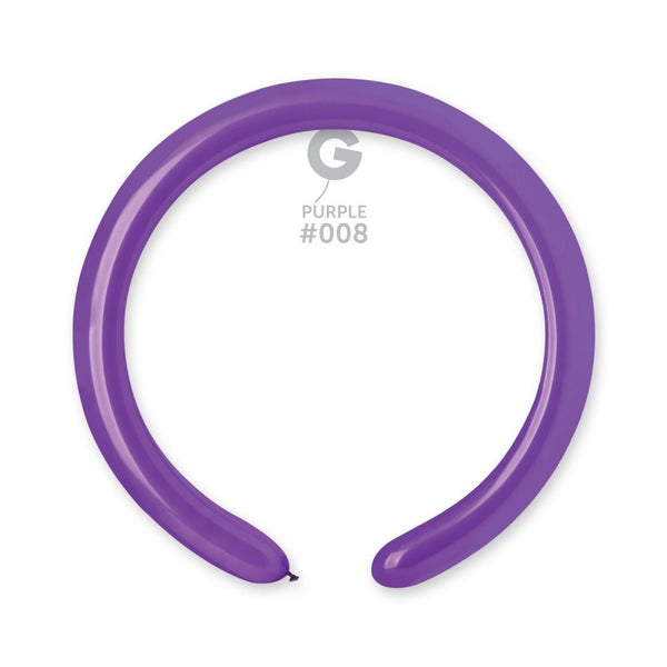  4in Modelling Purple Latex Balloons
