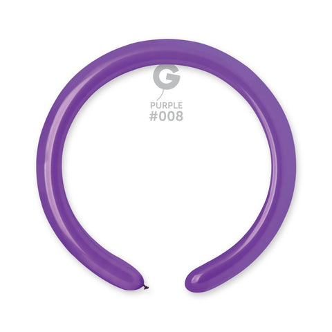  4in Modelling Purple Latex Balloons