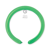 4in Modelling Green Latex Balloons