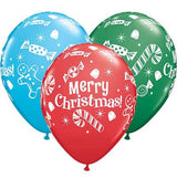  Christmas Candies & Treats Assorted 11in Latex Balloons 25pcs/pack