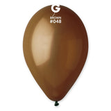  12in Standard Latex Brown Color Balloons 100 pieces