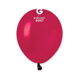  5in Standard Latex Burgundy Color Balloons 100 pieces
