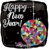 Happy New Year Ball Drop Standard HX 17Inch