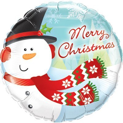  Merry Christmas Snowman Balloon