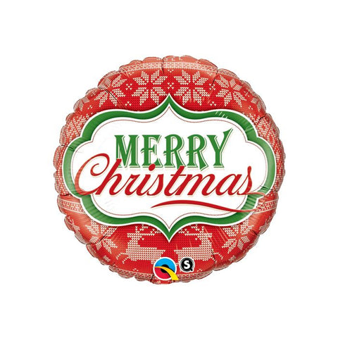  Merry Christmas Nordic Pattern Balloon