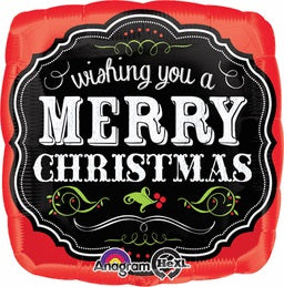  Merry Christmas Chalkboard Balloon Balloon