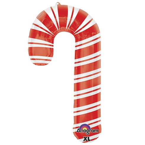  Holiday Candy Cane Super Shape Foil Balloon