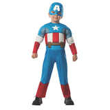 Deluxe Captain America Padded Jumpsuit And Headpiece Toddler