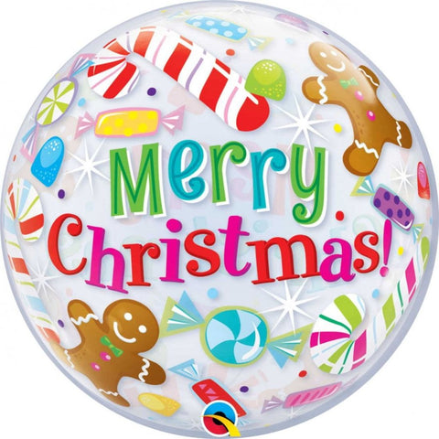 Christmas Candies & Treats Bubble Balloon 22Inch