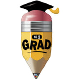 No. 1 Graduation Pencil 41In Foil Super Shape