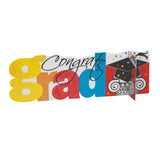 Bright Grad Congrats Dlx 3D Centerpiece 