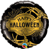 Halloween Golden Skeleton 18Inch Foil Balloon 1Pc