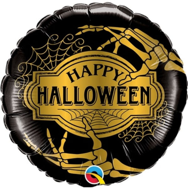 Halloween Golden Skeleton 18Inch Foil Balloon 1Pc