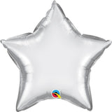 20in Star Chrome Silver Plain Foil