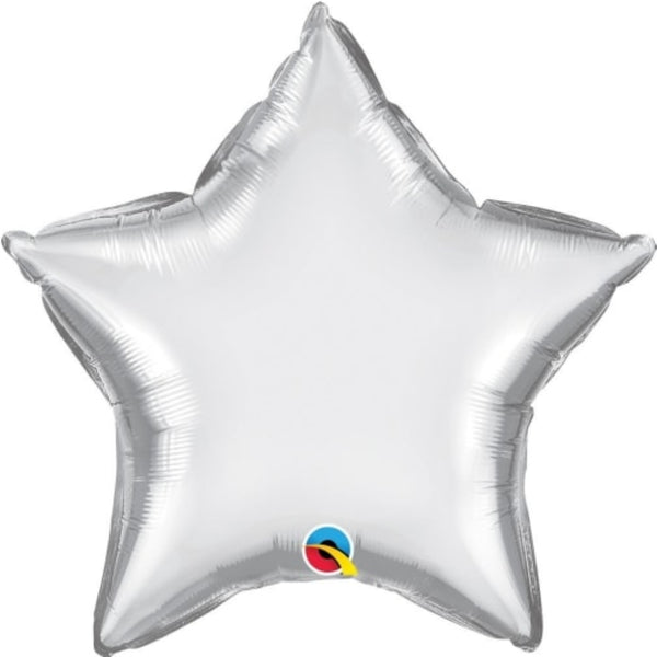 20in Star Chrome Silver Plain Foil