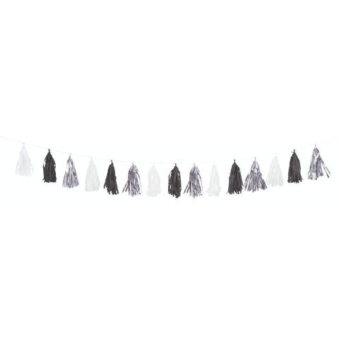 Foil & Tissue Paper Tassel Garland 