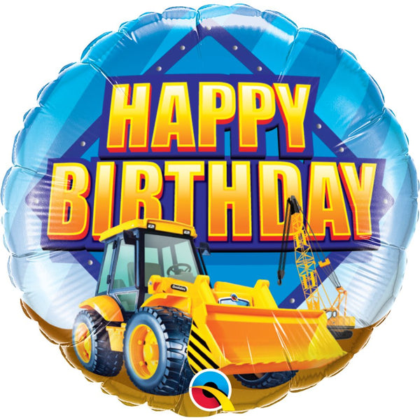 Birthday  Construction Zone Foil Balloon 18In