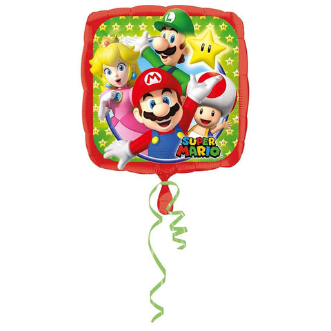 18? Super Mario Bros.  All Occasion – Square Foil Balloon