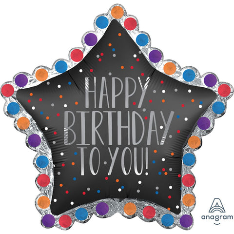 Happy Birthday To You Satin Star 34inx32in