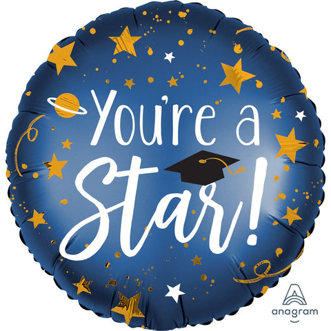 You're A Star Satin Infused Foil Balloon 18In