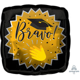 Bravo Emoticons Graduation Foil Balloon 18In