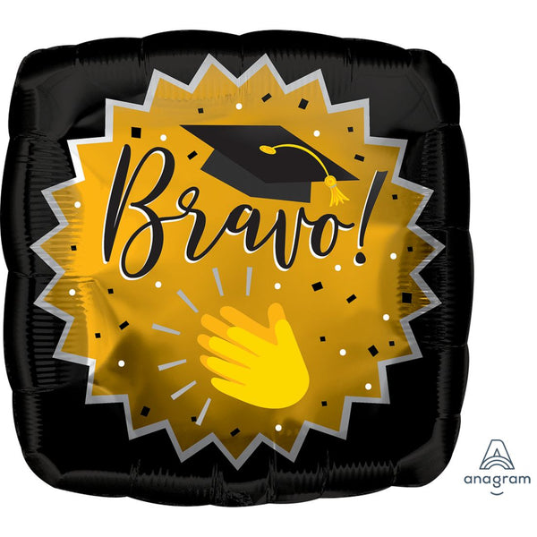 Bravo Emoticons Graduation Foil Balloon 18In