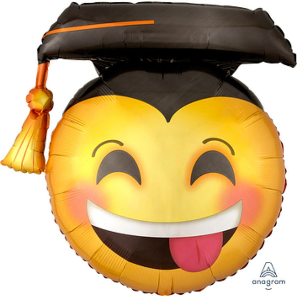 Awesome Grad Face Supershape Foil Balloon 26In