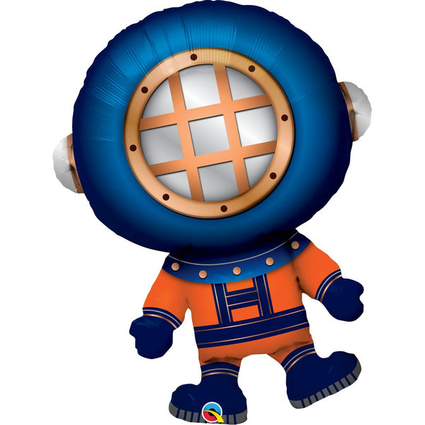 Deep Sea Diver Supershape Foil Balloon 37In