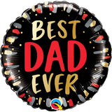 Best Dad Ever Round Foil Balloon 18In