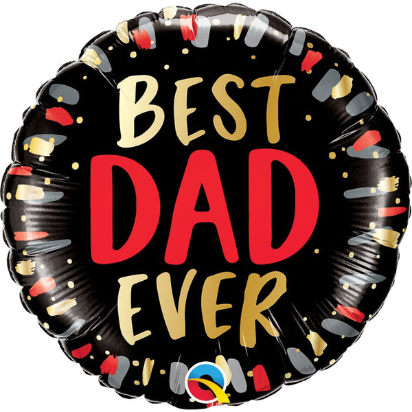 Best Dad Ever Round Foil Balloon 18In