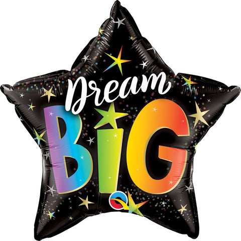 Star Dream Big Rainbow Stars Foil Balloon 20In