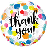 Thank You Dots Upon Dots Round Foil Balloon 18In