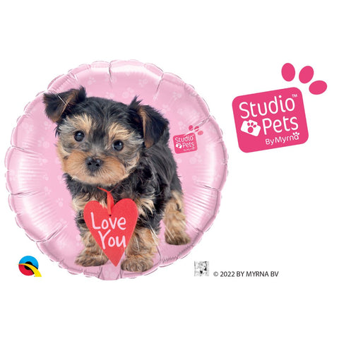 Studio Pets –
Love You Terrier 18" Foil Balloon