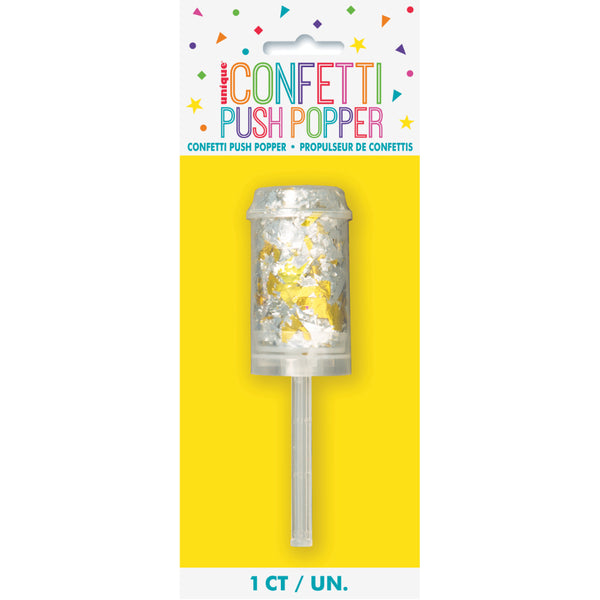Foil Confetti Push Popper