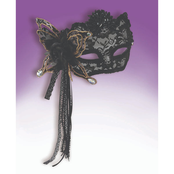 Fancy Mask With Black Lace Half Mask
