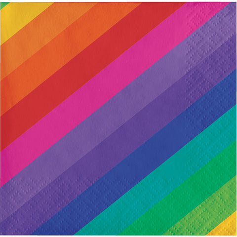  Rainbow Beverage Napkins 