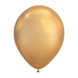  11in Chrome Gold Plain Balloons 25 pieces