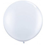  3ft Latex Balloons White 2 pieces