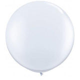  3ft Latex Balloons White 2 pieces