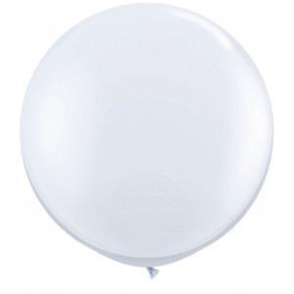  3ft Latex Balloons White 2 pieces