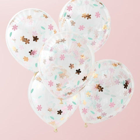 Ditsy Floral Confetti Balloons