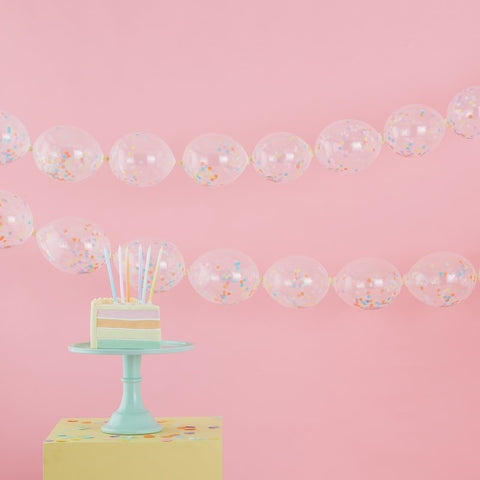 Confetti Link Balloon Garland Decoration