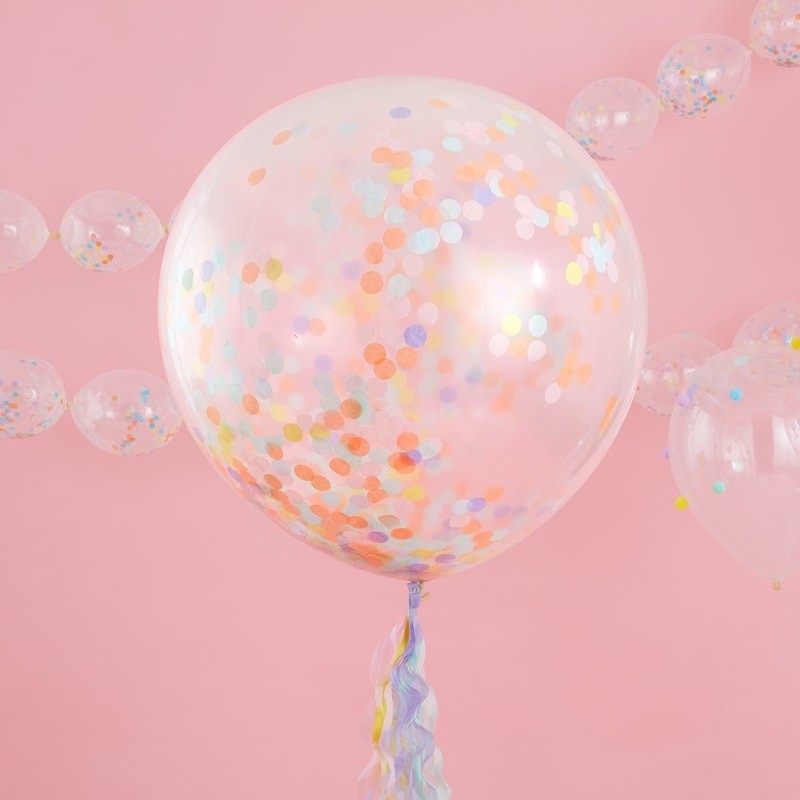Pastel Party Giant Confetti Balloons 