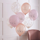 Blush Hen Party Slogan Balloons