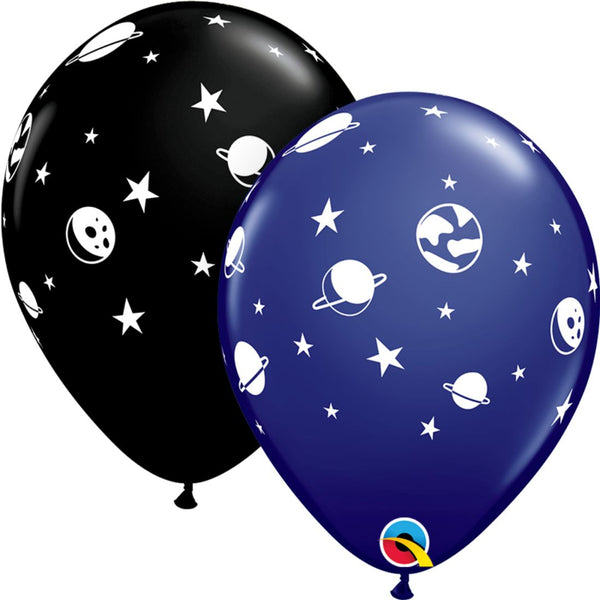 Space Planets Celestial Fun Latex Balloon 6pcs 11In