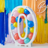 Balloons Kit Mosaic Stand Number 0 81x58x14cm