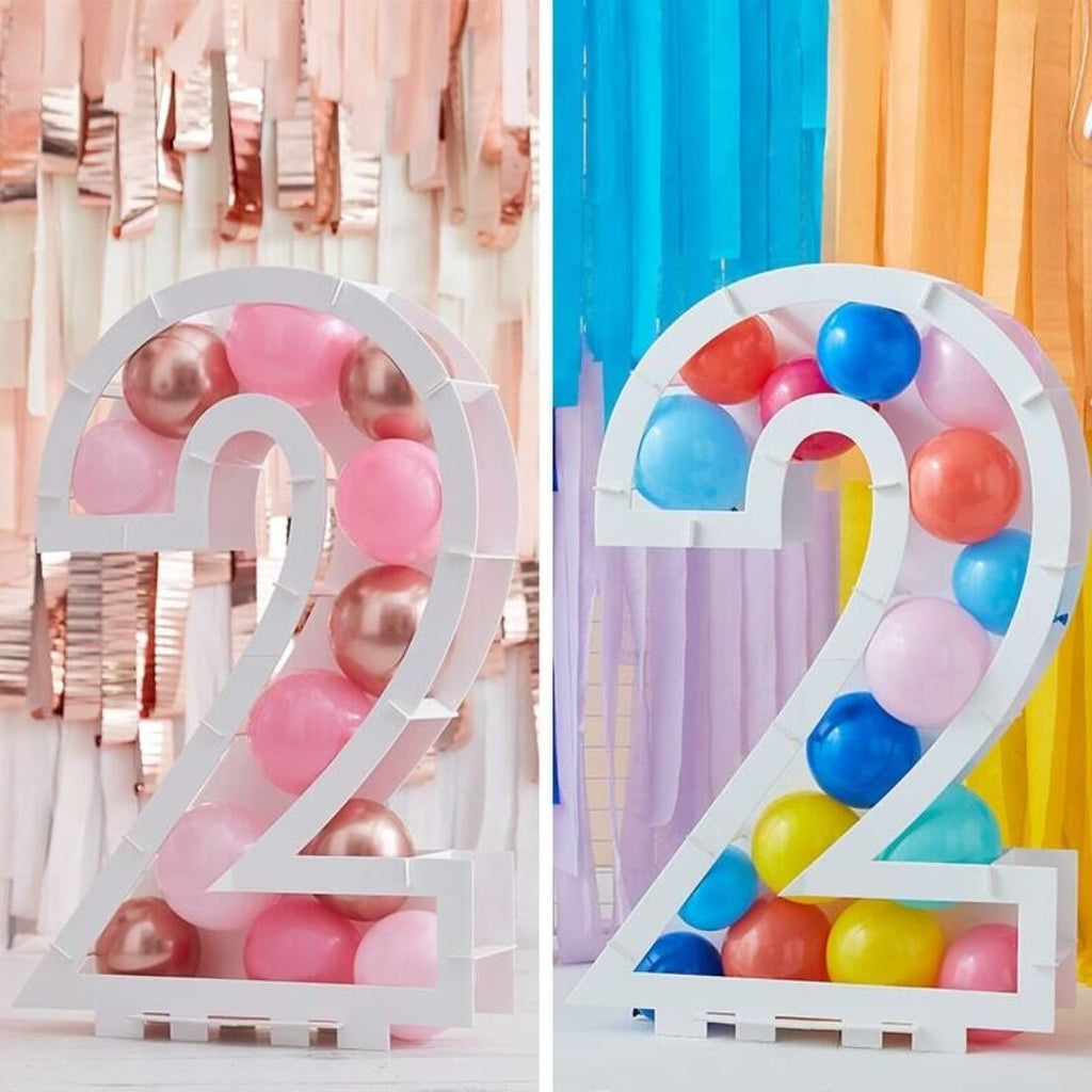 Balloons Kit Mosaic Stand Number 2 81x58x14cm
