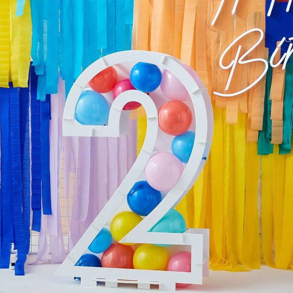 Balloons Kit Mosaic Stand Number 2 81x58x14cm