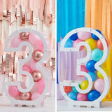 Balloons Kit Mosaic Stand Number 3 81x58x14cm